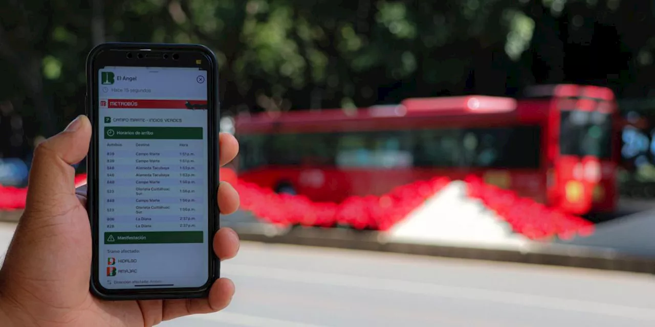 ¿Prisa? Con esta APP los usuarios del Metrobús podrán consultar llegadas de unidades en tiempo real