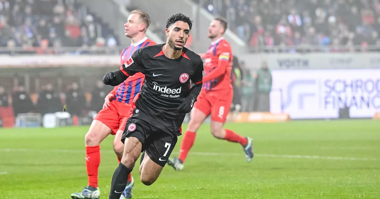 Eintracht Frankfurt bleibt dank Kantersieg in Heidenheim Bayern-Jäger - Omar Marmoush trifft doppelt bei Kantersieg