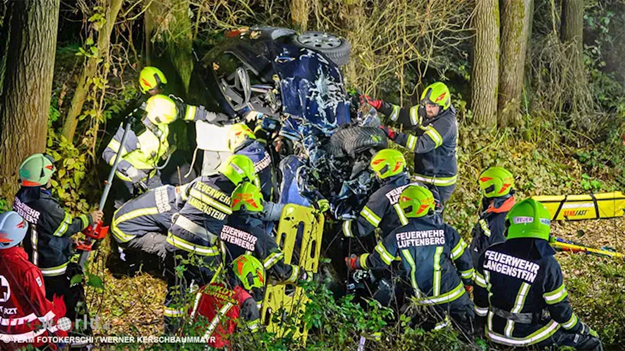 Schwerer Verkehrsunfall in Luftenberg an der Donau