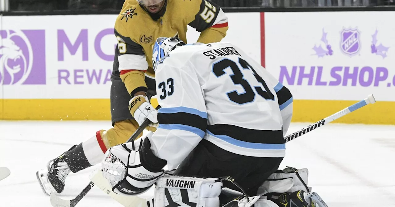 Jaxson Stauber registers first shut out of his career, Utah blanks Golden Knights