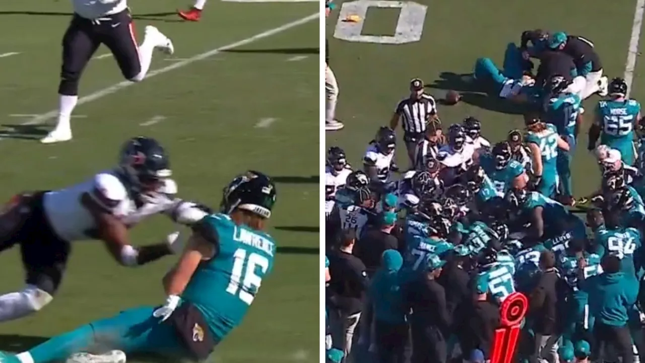 ‘Traumatic’: Two massive brawls break out following ‘violent’ hit on star QB — NFL Wrap