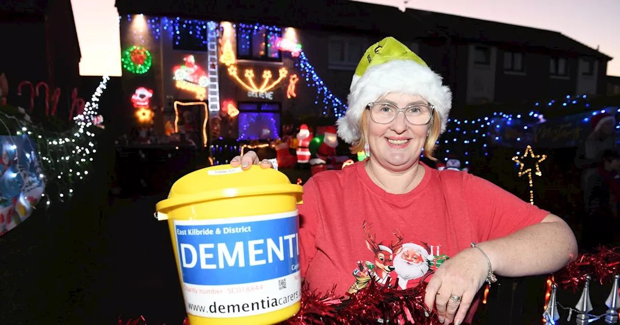 Christmas-daft East Kilbride mum hopes to save dementia charity with festive light display