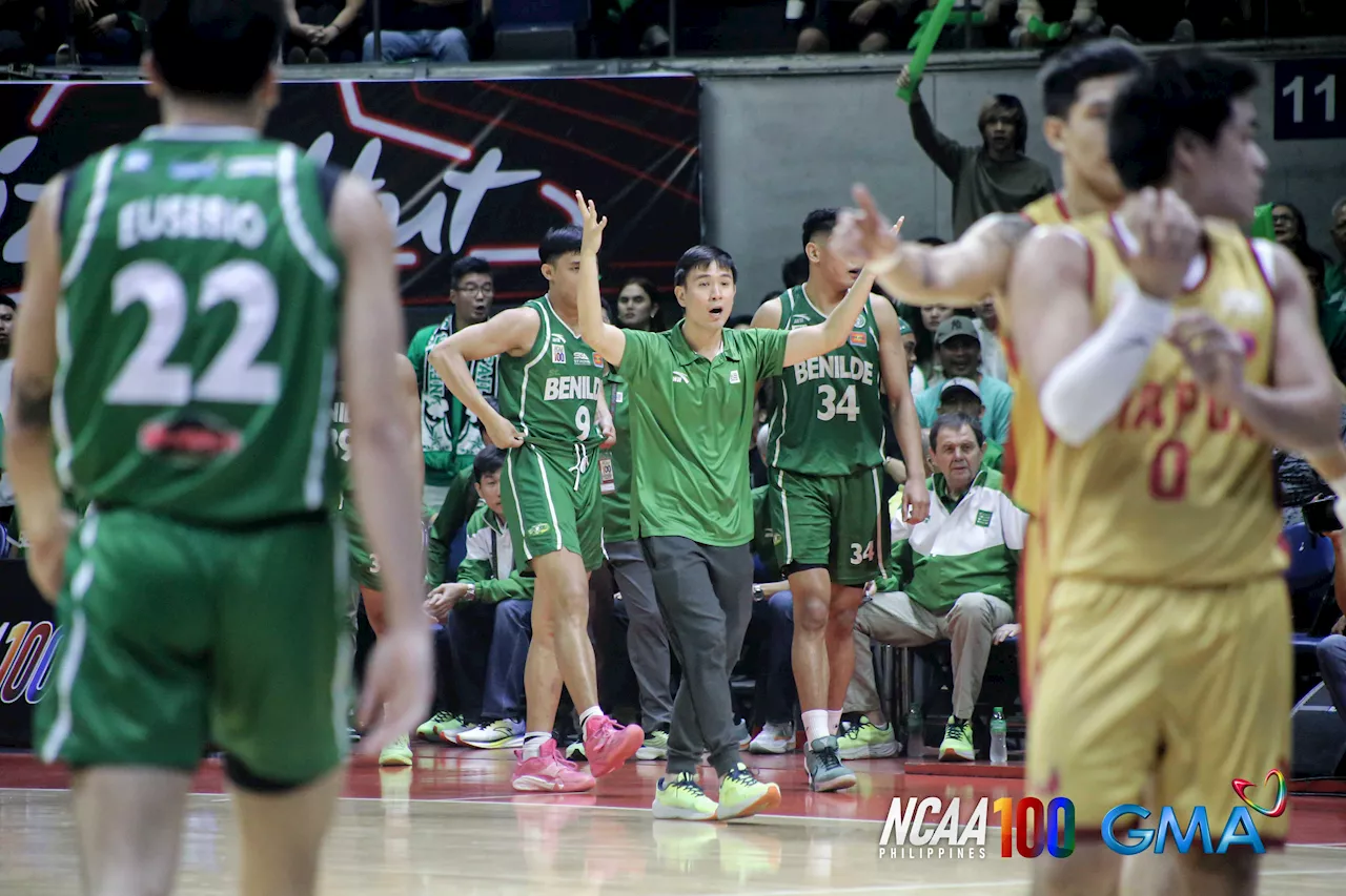 Charles Tiu laments error-plagued Benilde in Game 1 loss to Mapua