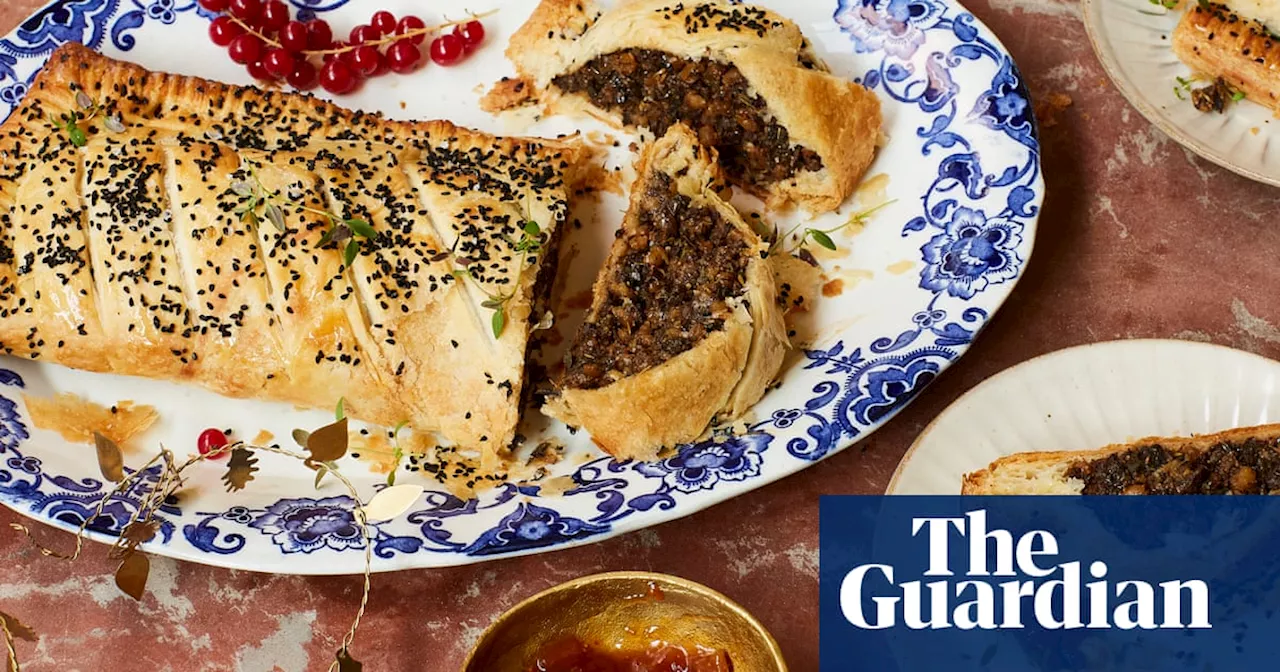 Heavenly Mushroom Sausage Rolls with Classic Condiments