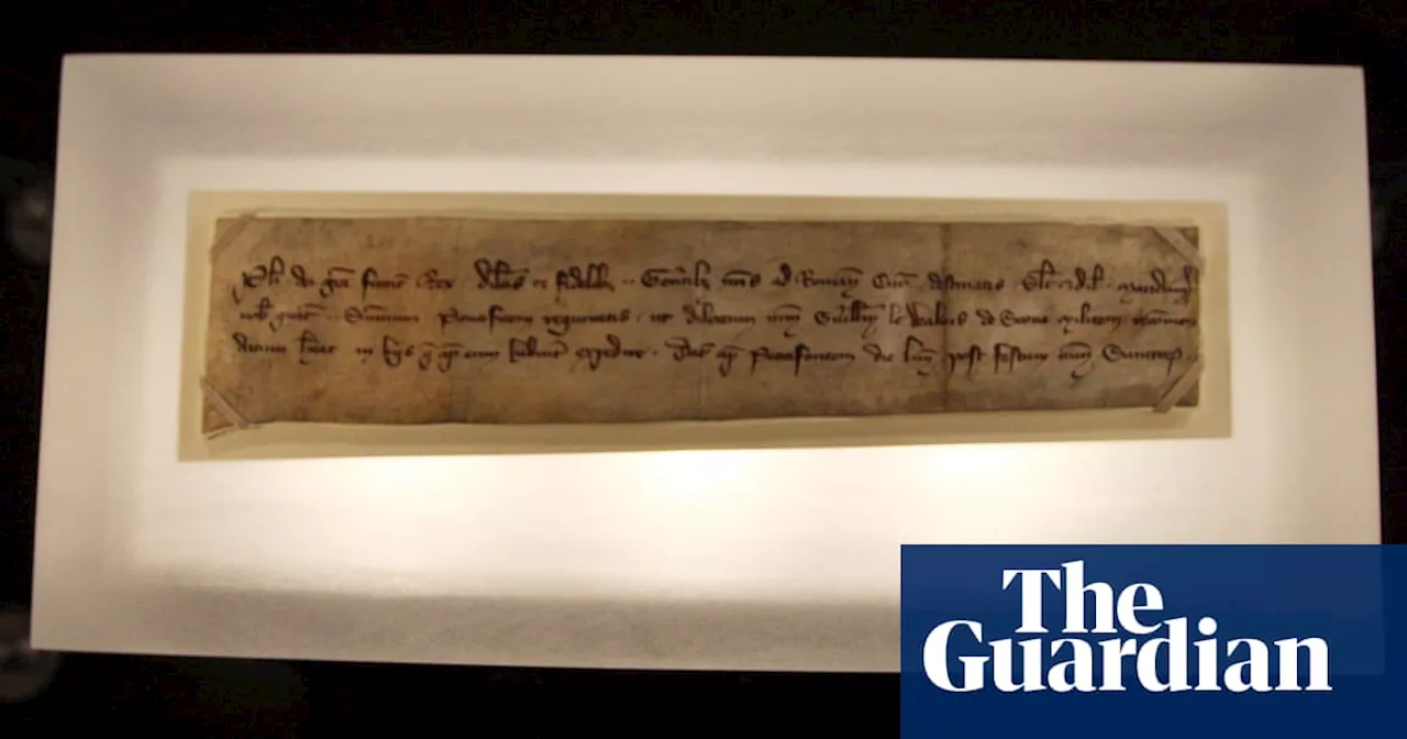 Letter from 1300 in support of Scottish hero William Wallace goes on display