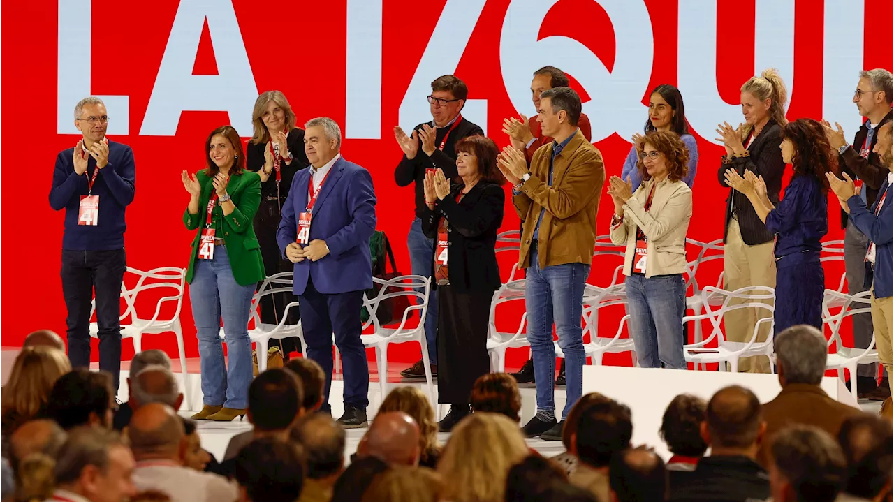 Pedro Sánchez anuncia la nueva Ejecutiva del PSOE con 54 miembros y siete ministros