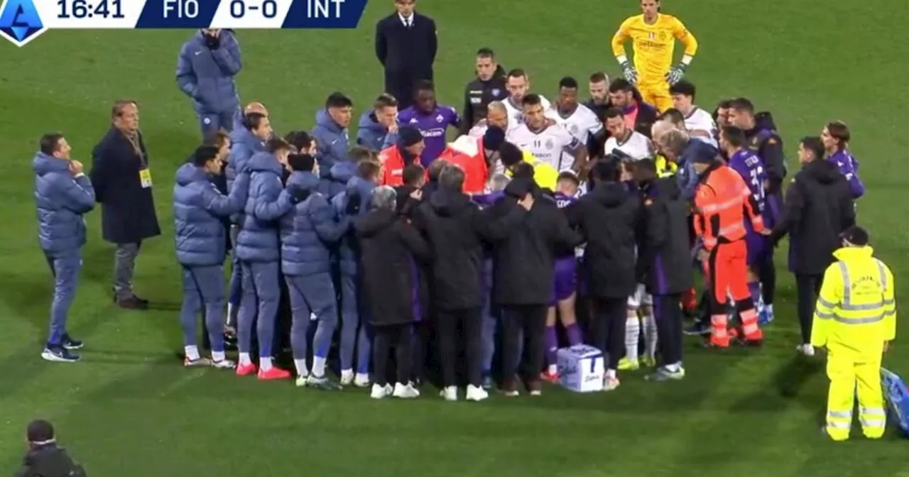 Fiorentina Midfielder Edoardo Bove Collapses During Match Against Inter Milan