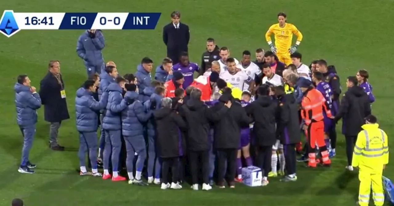 Fiorentina vs Inter Milan Match Suspended Due to Player Collapse