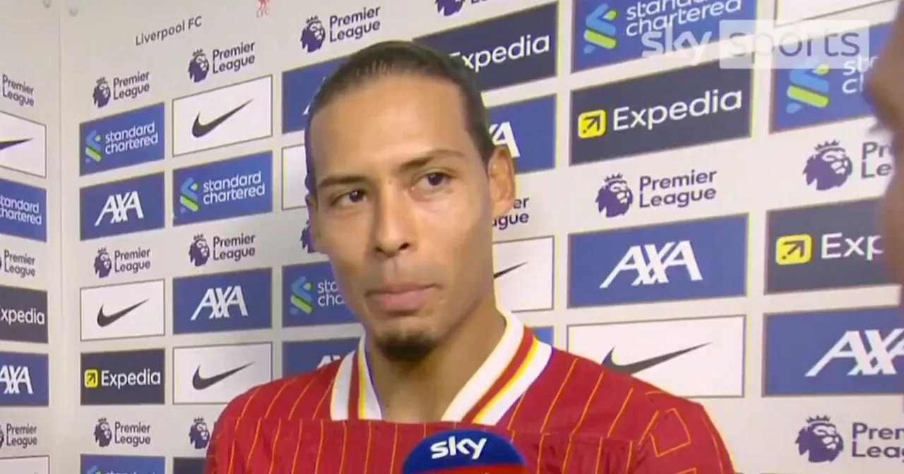 Van Dijk slams referee for decision in Liverpool vs Man City that 'annoyed' him