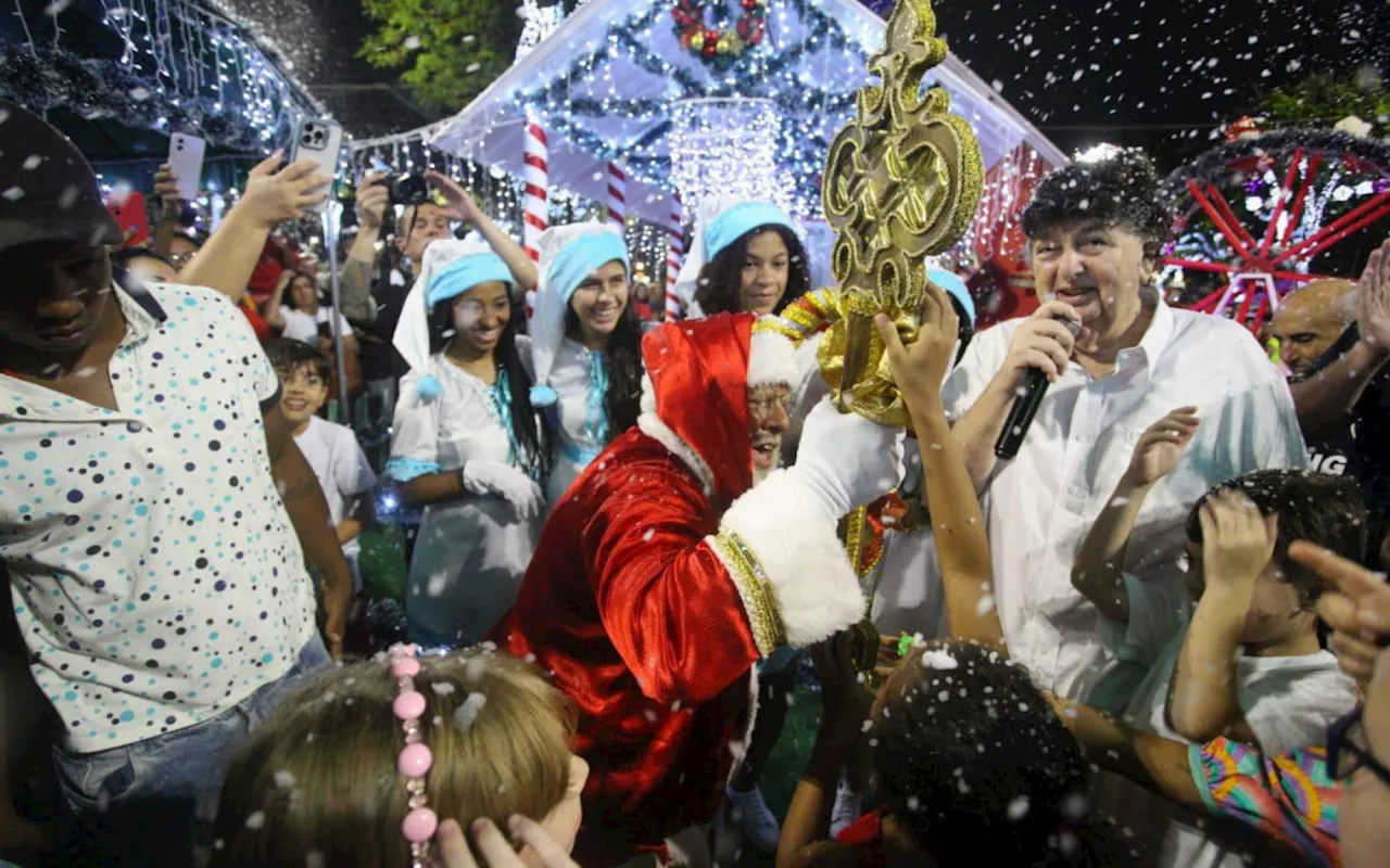 ‘Natal da Cidadania’, em Volta Redonda, é aberto com distribuição de brinquedos para as crianças