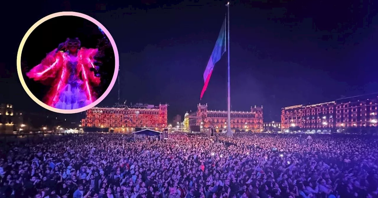 Así se vivió el concierto de Bomba Estéreo en el Zócalo de CDMX