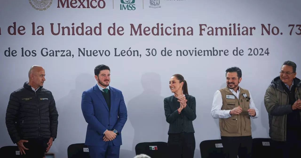 Claudia Sheinbaum y Samuel García anuncian nuevo hospital en Santa Catarina, Nuevo León