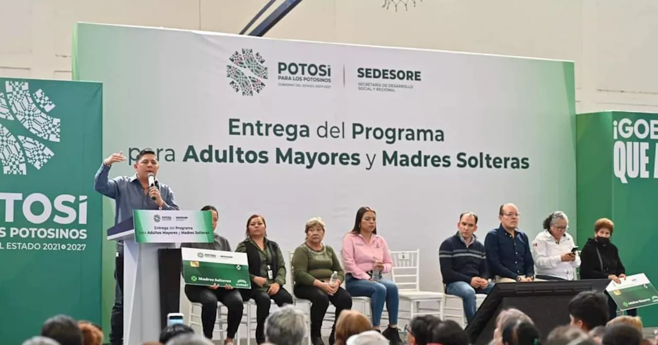 Personas adultas mayores y madres solteras avalan apoyo de Ricardo Gallardo