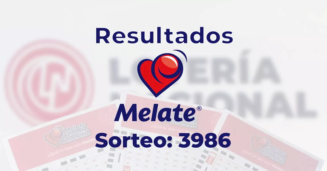 Resultados del Melate, Revancha y Revanchita 3986 del 1 de diciembre del 2024