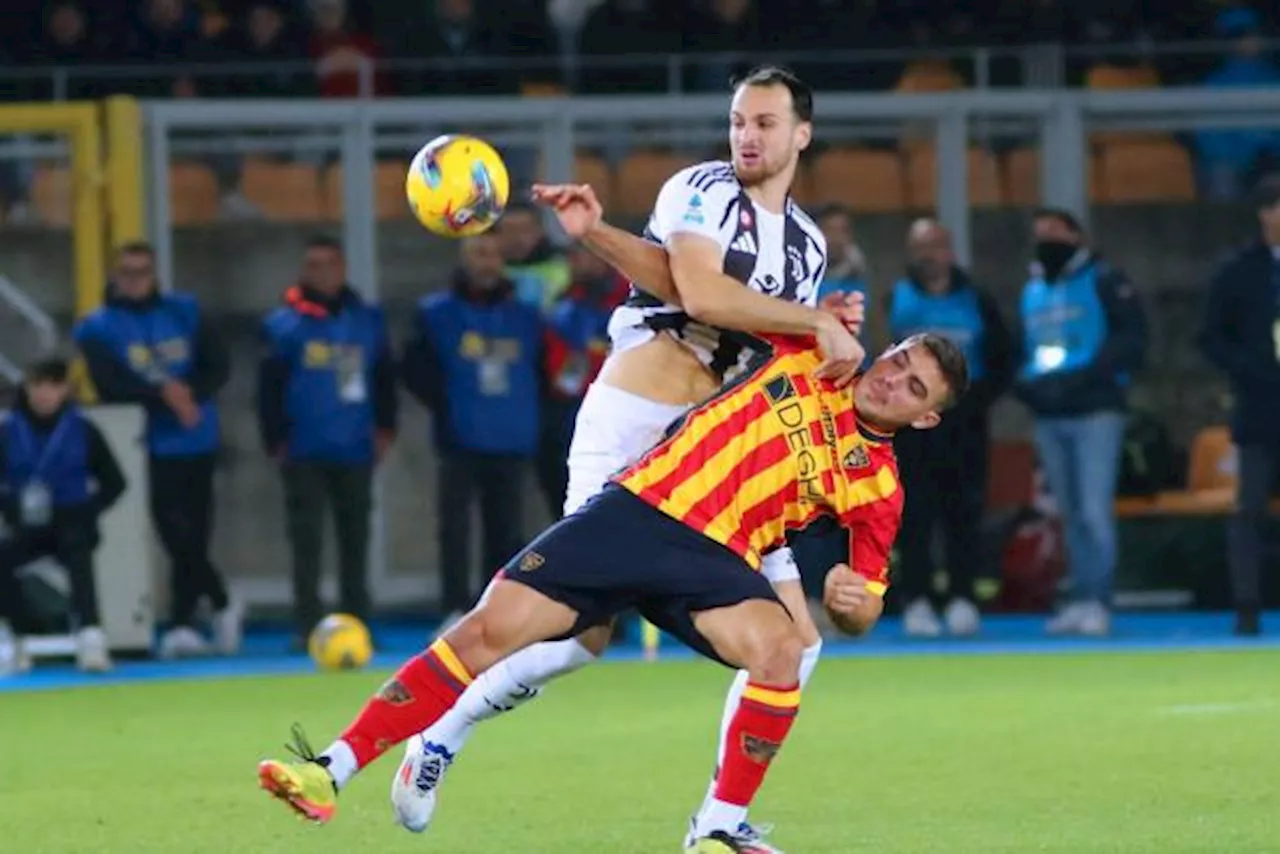 La Juventus laisse filer deux points dans le temps additionnel à Lecce en Serie A