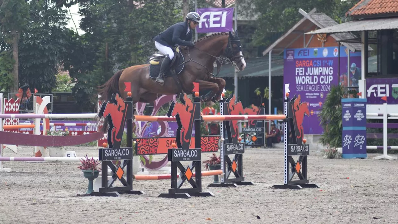 Tampil Sempurna, Erwin M Yoga Juara di FEI Jumping World Cup Sea League 2024 Seri II