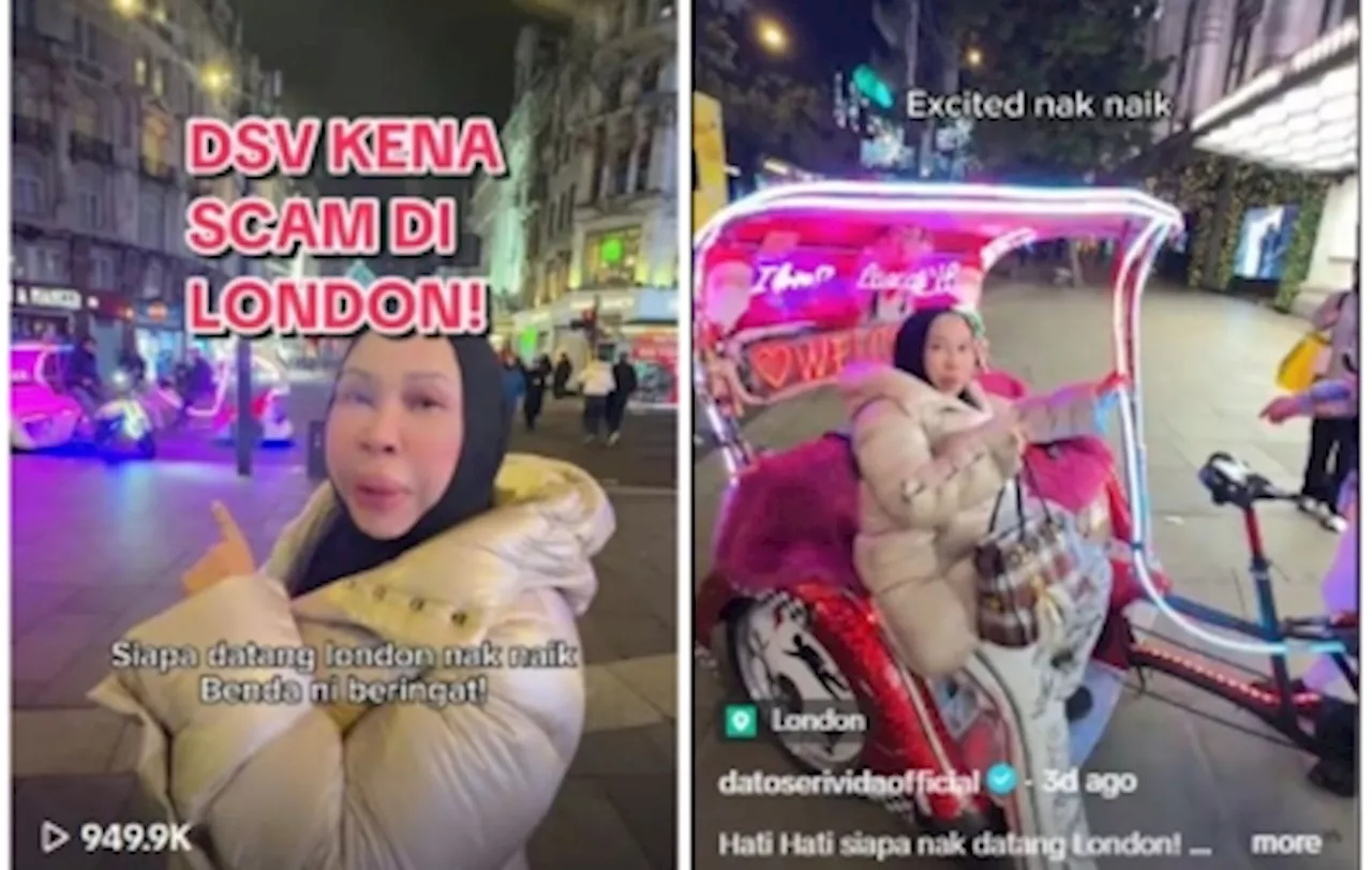 Cosmetics Mogul Datuk Vida Scammed During London Rickshaw Ride