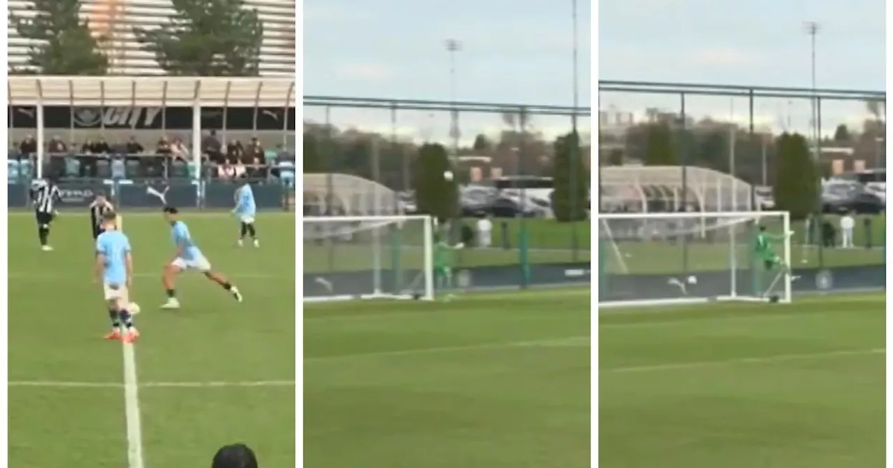 WATCH: Man City starlet scores from kick-off in stunning hat-trick