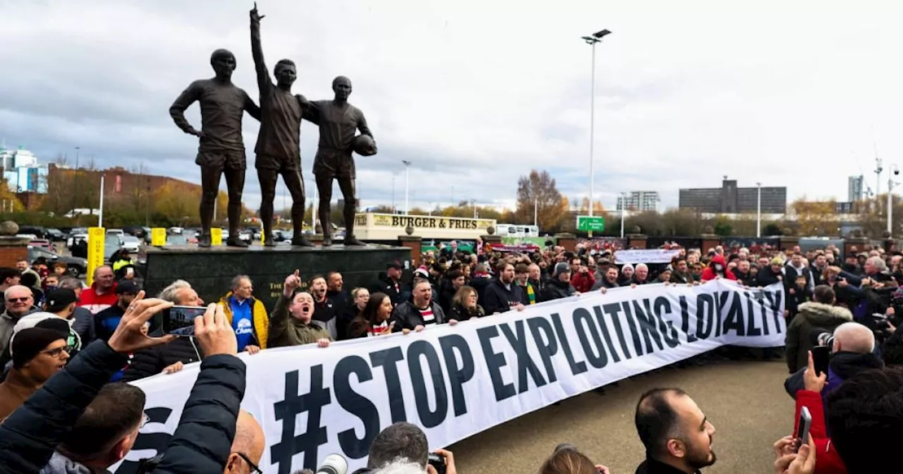 Manchester United fans protest at Old Trafford with X-rated Jim Ratcliffe chant