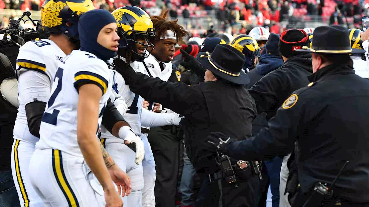 Police Use Pepper Spray to Disperse Fight Between Ohio State and Michigan Players