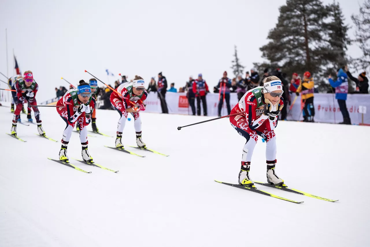 Therese Johaug ledet hele veien - endte på fjerdeplass i Ruka