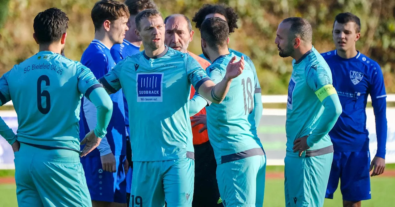 Spielabbrüche in der Bielefelder Fußball-Kreisliga A am Sonntag