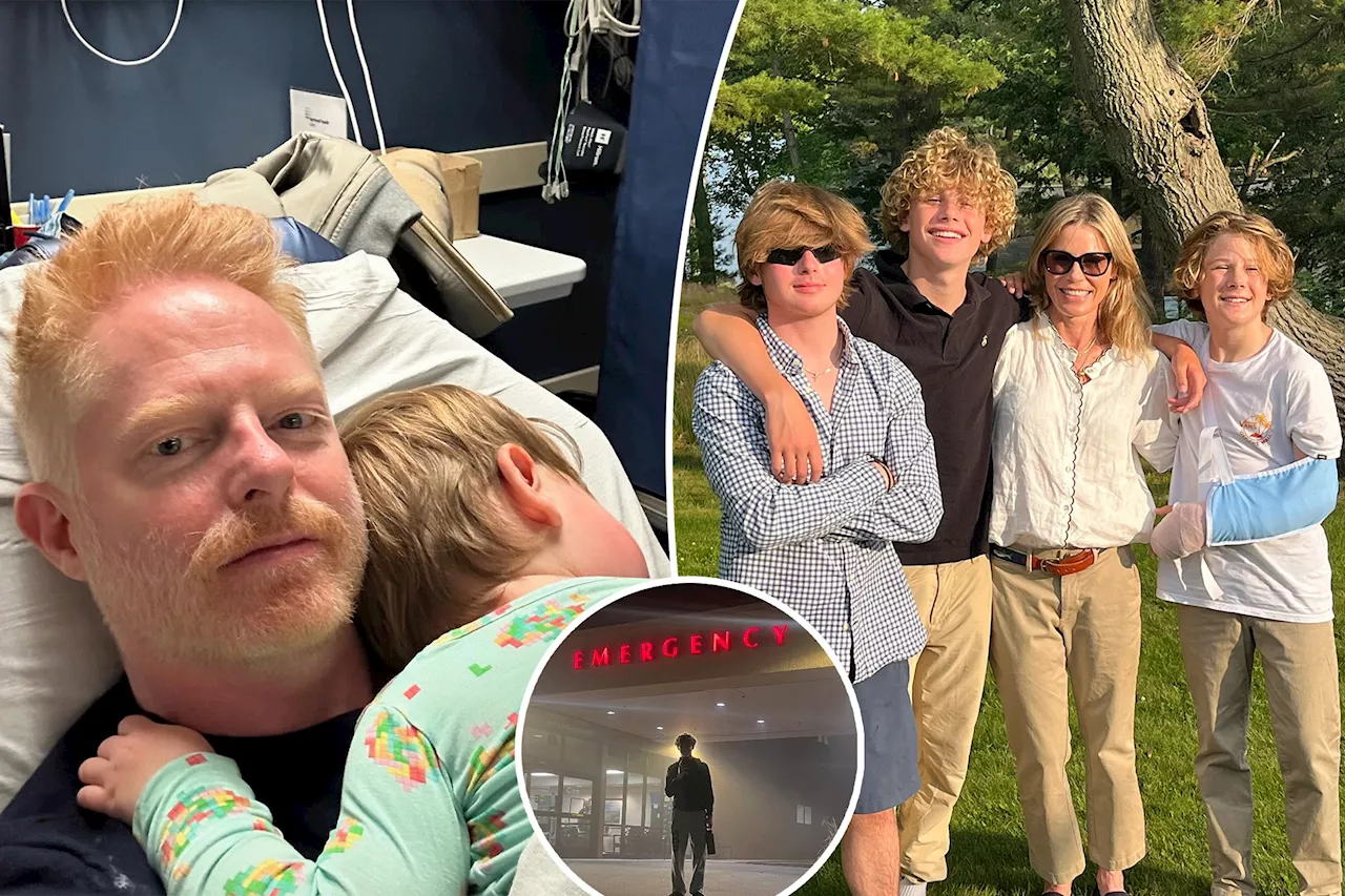 'Modern Family' stars Jesse Tyler Ferguson, Julie Bowen both rush their kids to the ER on Thanksgiving