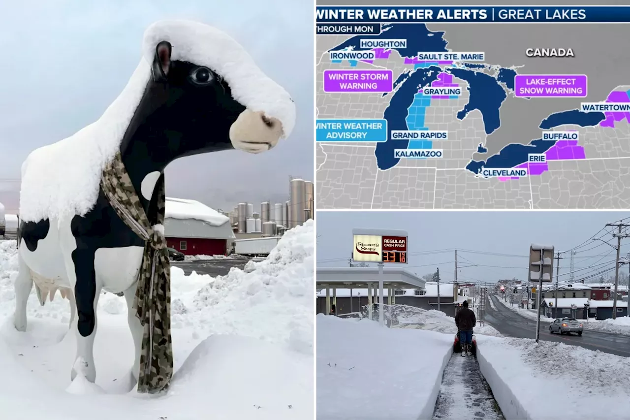 Paralyzing lake-effect snow dumps more than 40 inches in Great Lakes, upstate NY