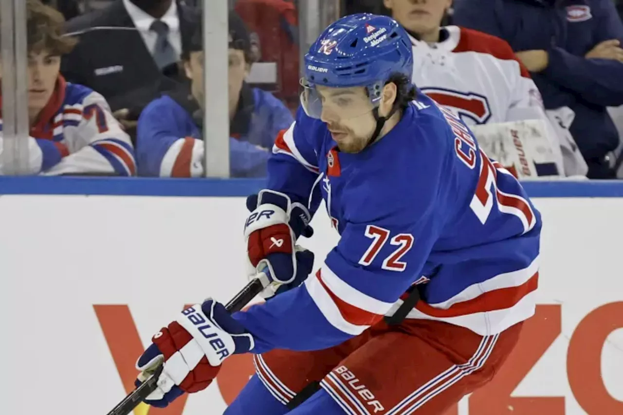 Rangers' Filip Chytil returns to lineup for first time since suffering injury in collision