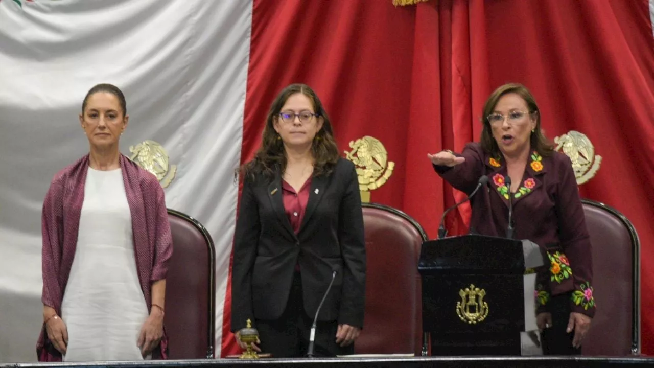 Rocío Nahle asumió como la primera gobernadora en la historia de Veracruz; asiste Sheinbaum