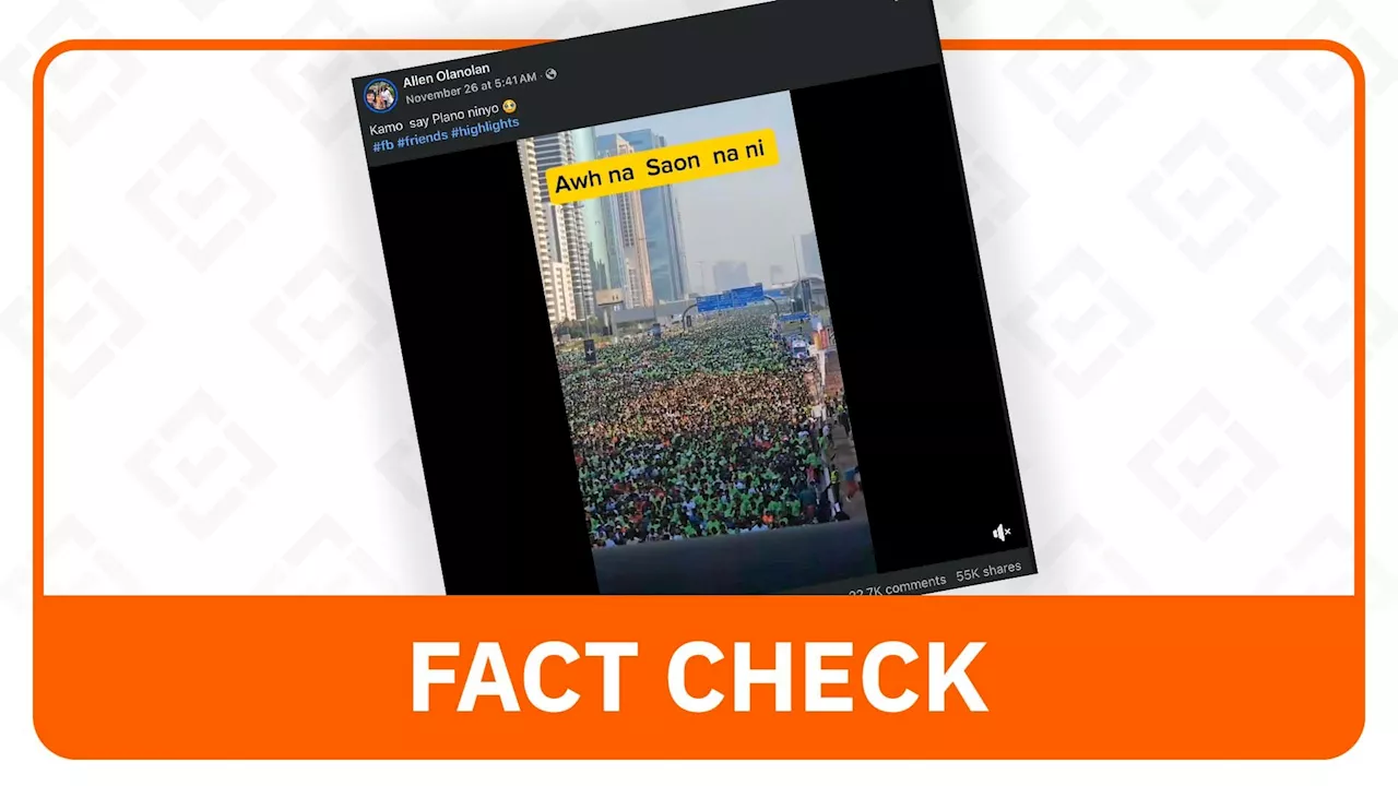 FACT CHECK: ‘Duterte!’ chants fabricated in video of fitness event in Dubai