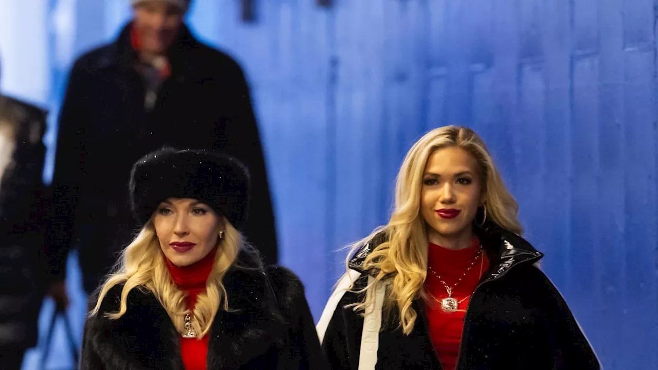 Gracie Hunt, mom Tavia have all-red runway duel for Chiefs Hallmark movie premiere