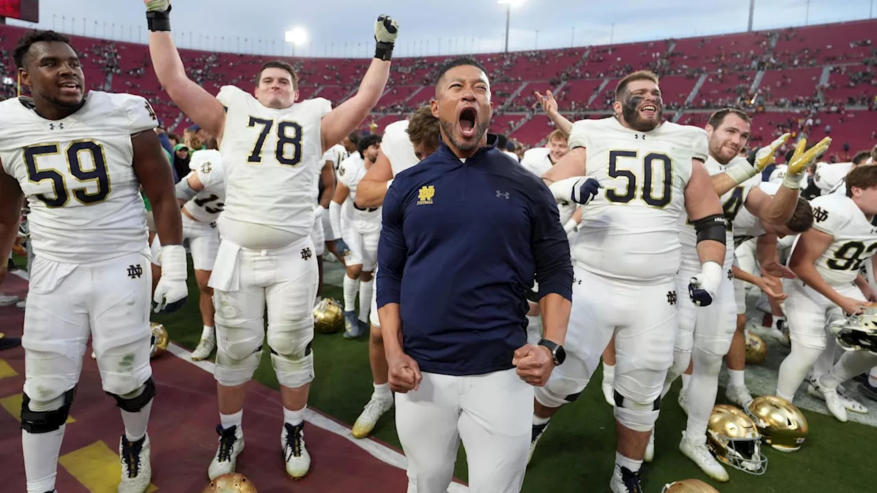 What Notre Dame Coach Marcus Freeman Said After 'Statement Win' Over USC Trojans