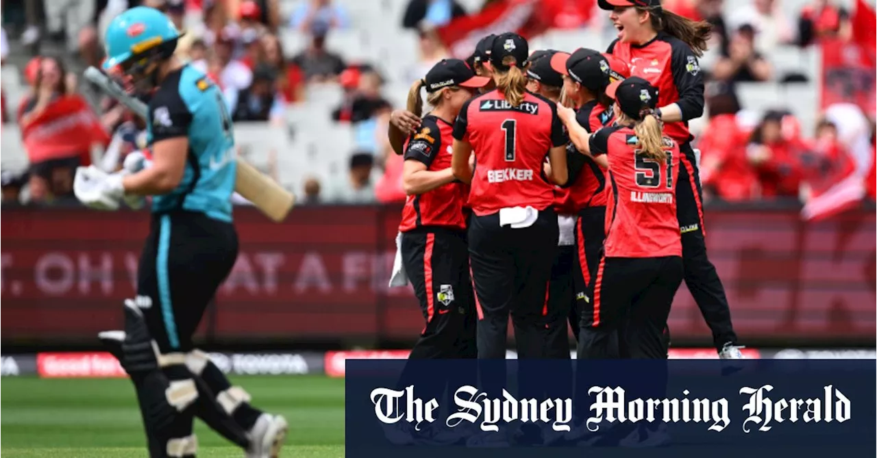 Melbourne Renegades win maiden WBBL title in tight thriller at the MCG