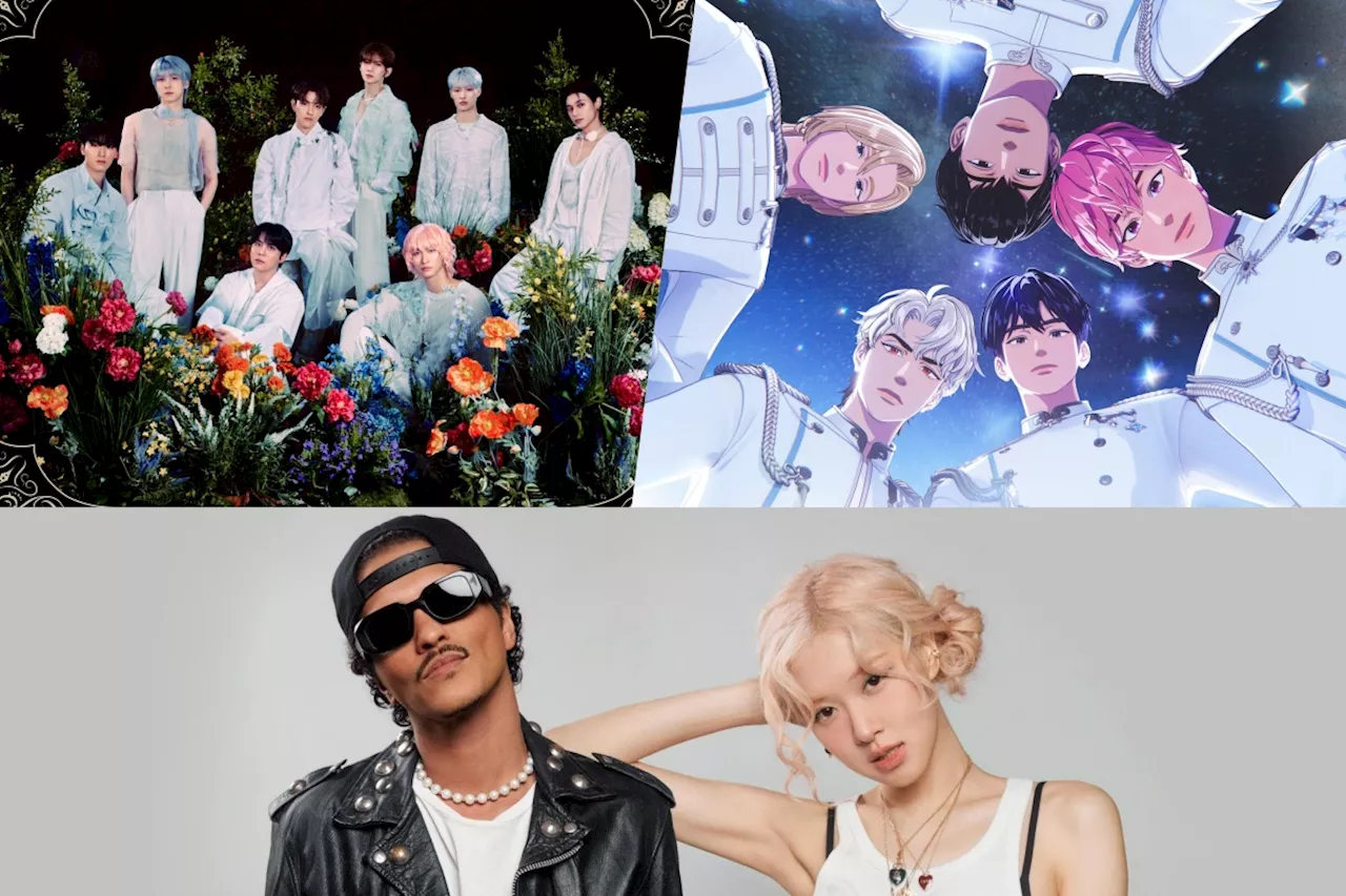 ATEEZ And PLAVE Top Circle Weekly Charts; Rosé And Bruno Mars Earn Triple Crown