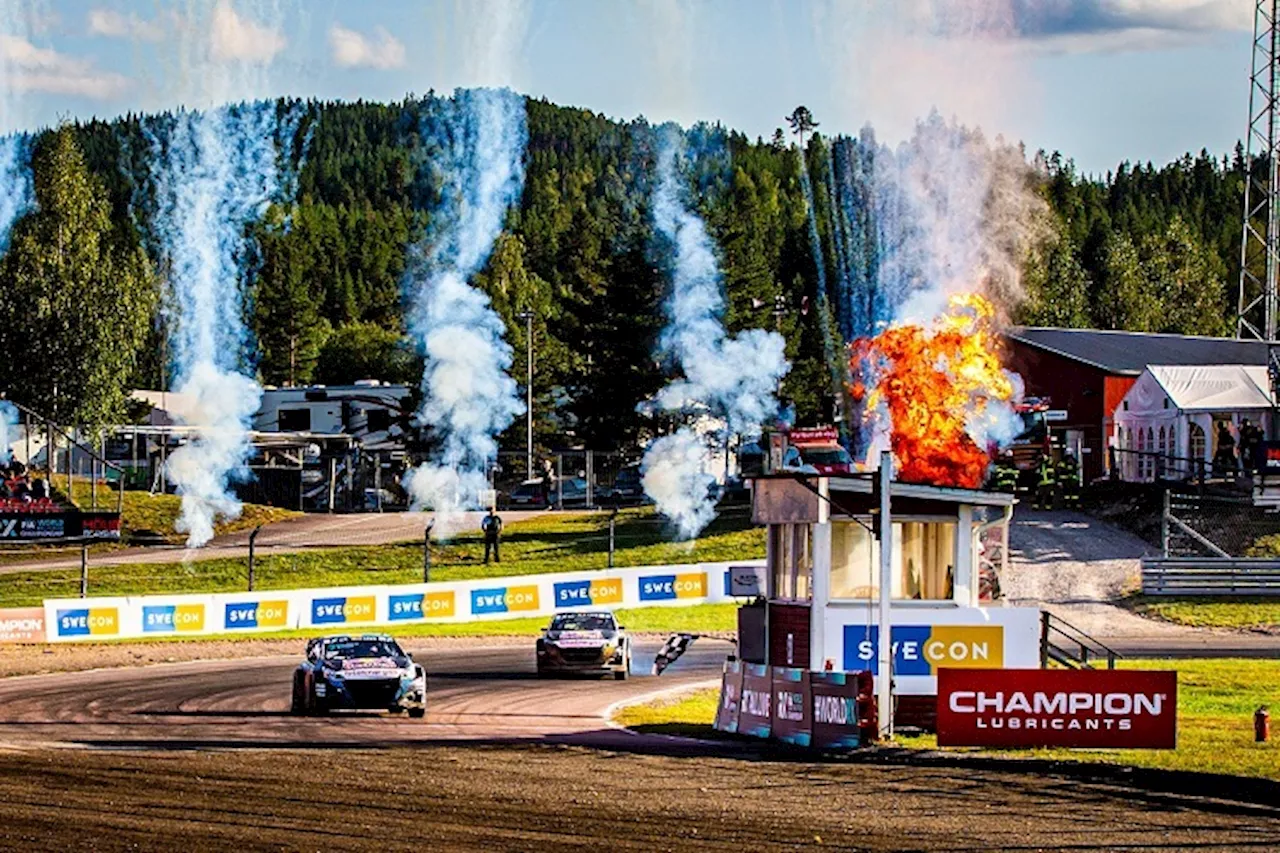 Gebrüder Hansen siegen beim Heimspiel der Rallycross-Weltmeisterschaft in Schweden