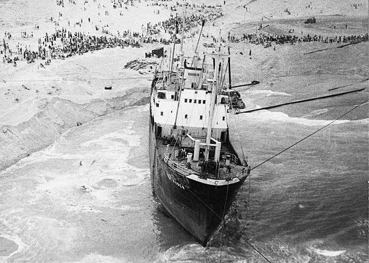 Landes : en 1976, l’échouement à Seignosse du “Ruben”, un cargo sous pavillon panaméen