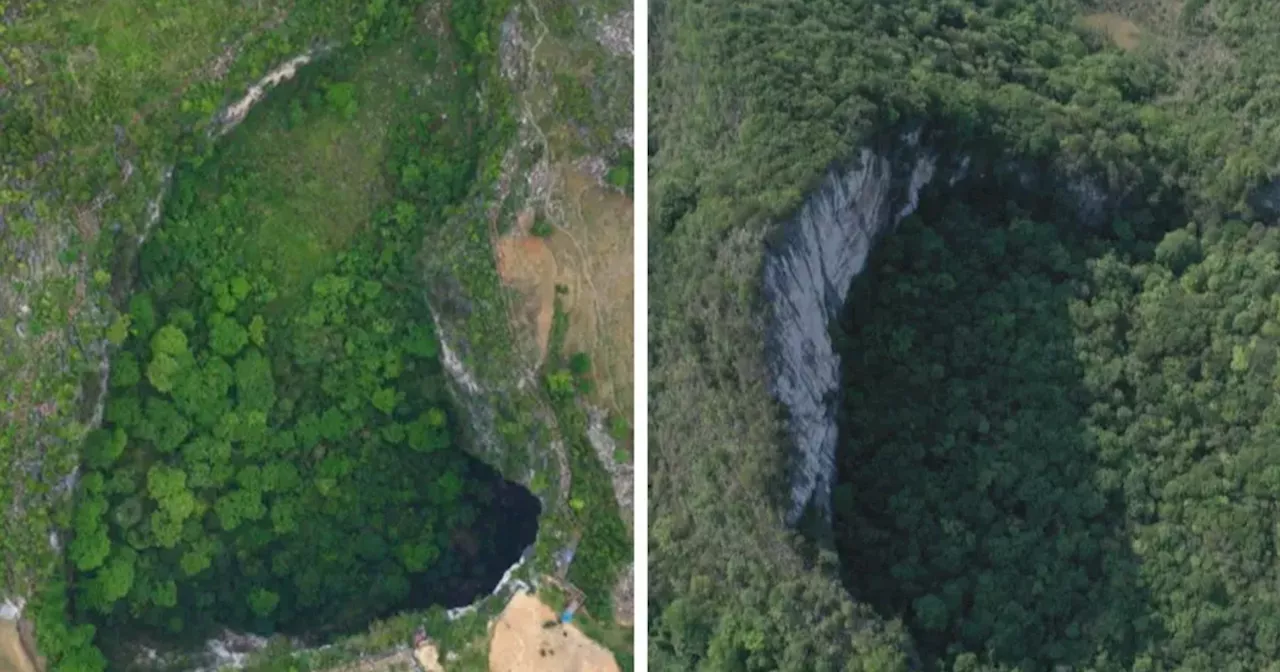 Os buracos gigantes que escondem tesouros na China e estão ameaçados por invasão de turistas