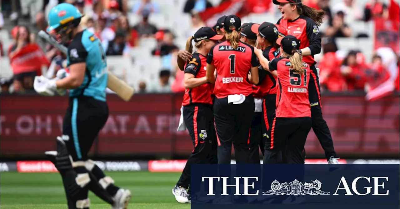 Melbourne Renegades win maiden WBBL title in tight thriller at the MCG