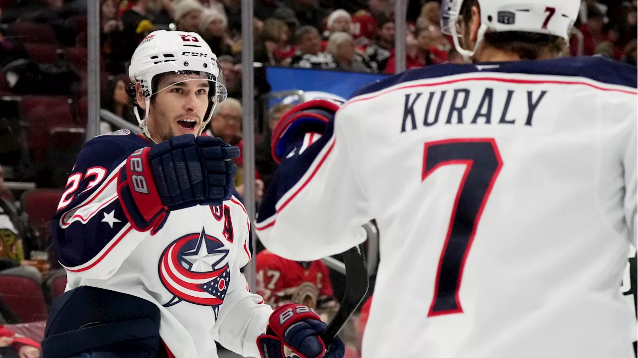 Columbus Blue Jackets Extend Points Streak to Six with 6-3 Win Over Chicago Blackhawks