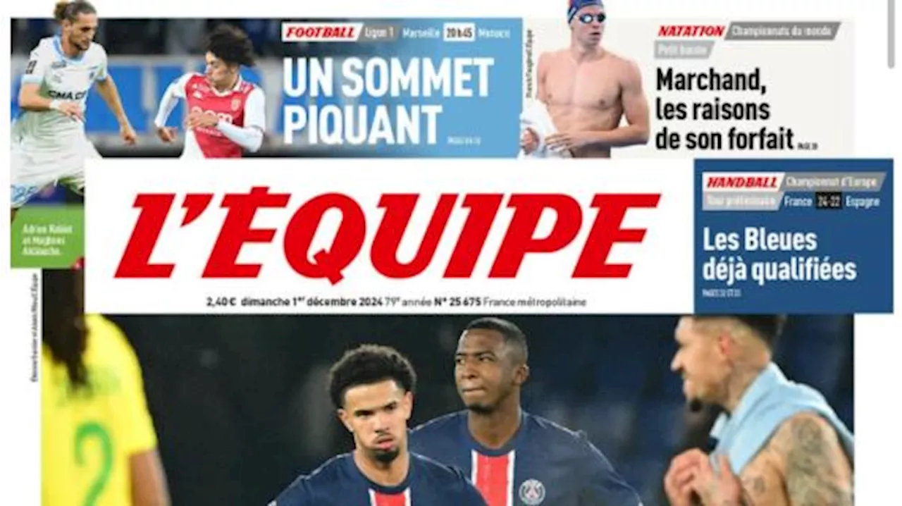 Soltanto un pareggio in casa contro il Nantes, L'Equipe titola: 'PSG confuso'