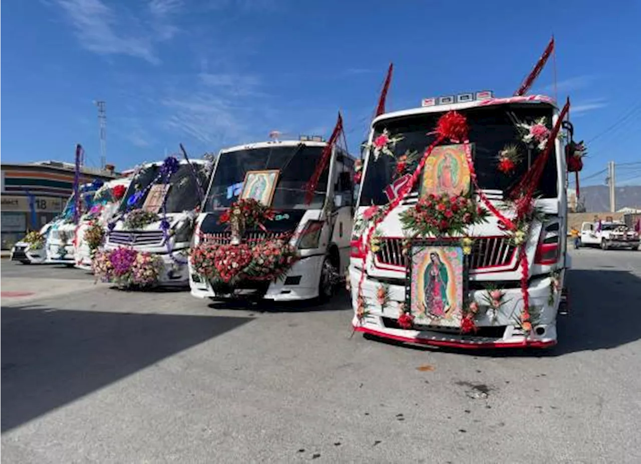 Transportistas del Sureste de Coahuila Rinden Homenaje pen Santuario de Nuestra Señora de Guadalupe