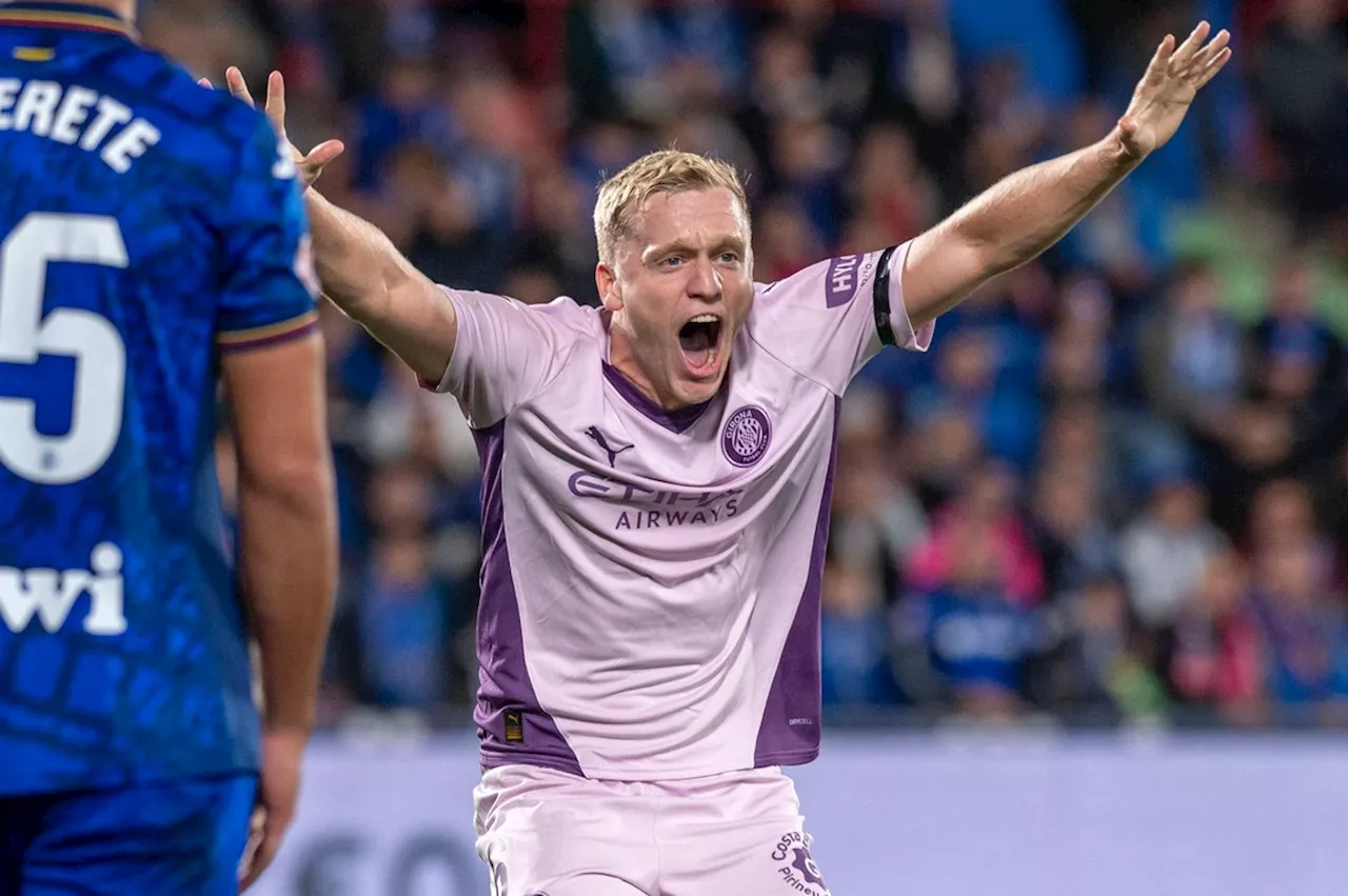 Van de Beek leidt late comeback Girona in met eerste goal in La Liga