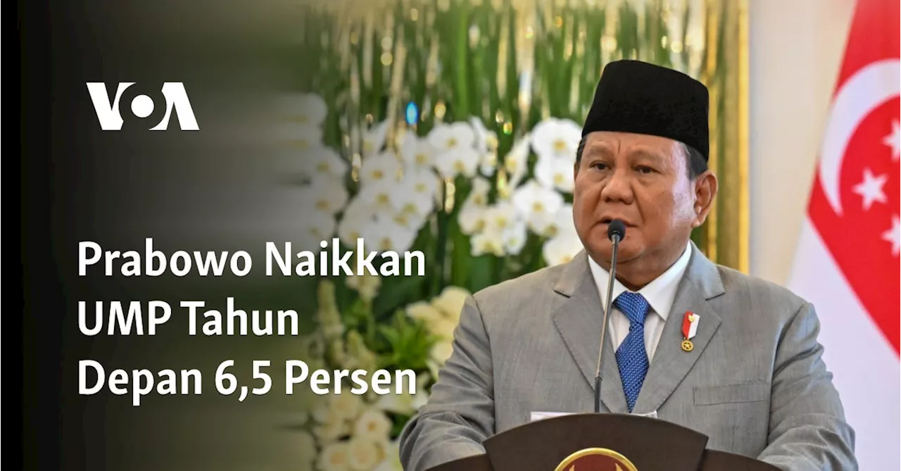 Presiden Prabowo Subianto Kenalkan Kenaikan Upah Minimum Nasional 2025 Sebesar 6,5 Persen