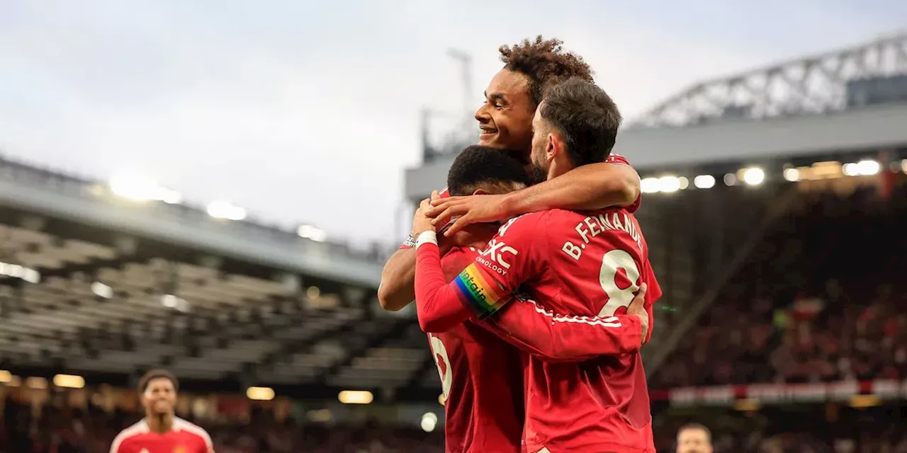 Twee bevrijdende goals: Zirkzee grote man bij overtuigende zege Manchester United