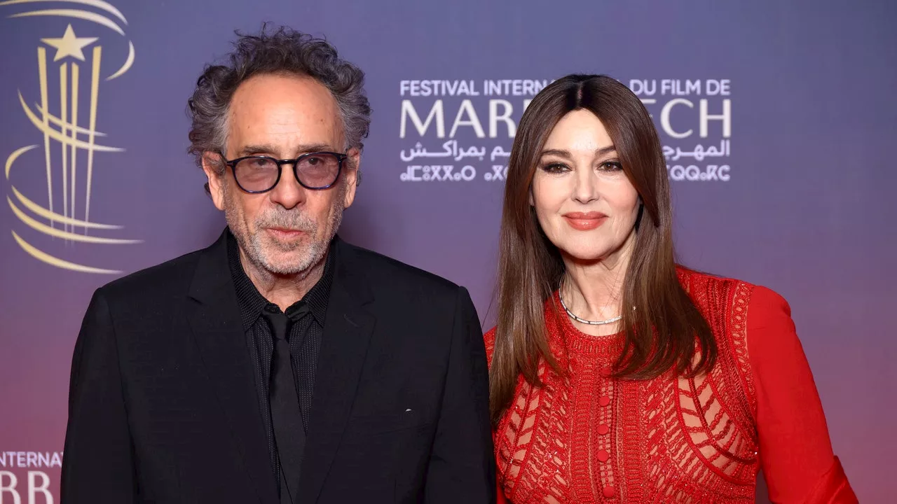 Monica Bellucci e Tim Burton al Marrakech Film Festival 2024