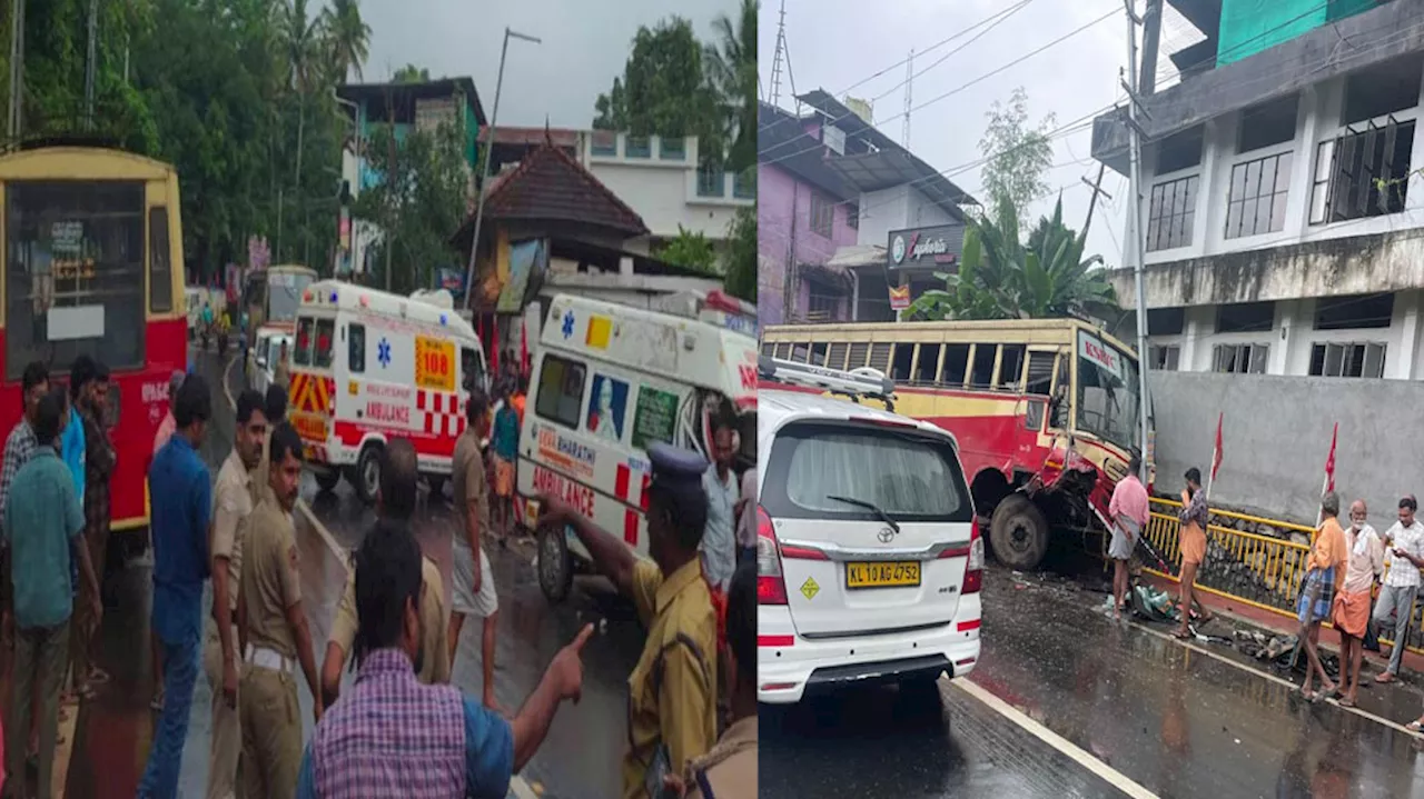 Road Accident: രോഗിയുമായി പോയ ആംബുലൻസ് കെഎസ്ആ‌ർടിസി ബസുമായി കൂട്ടിയിടിച്ചു; 7 പേർക്ക് പരിക്ക്!