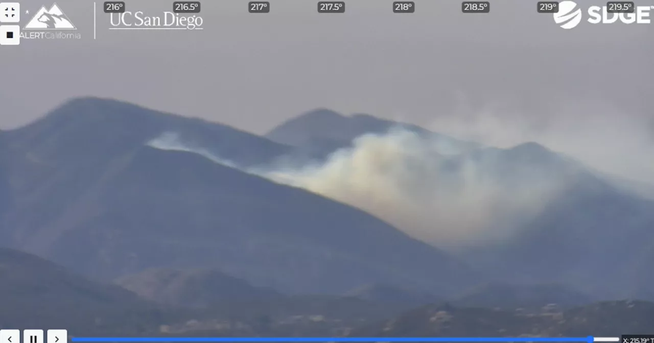 Cal Fire responds to vegetation fire deep in East County