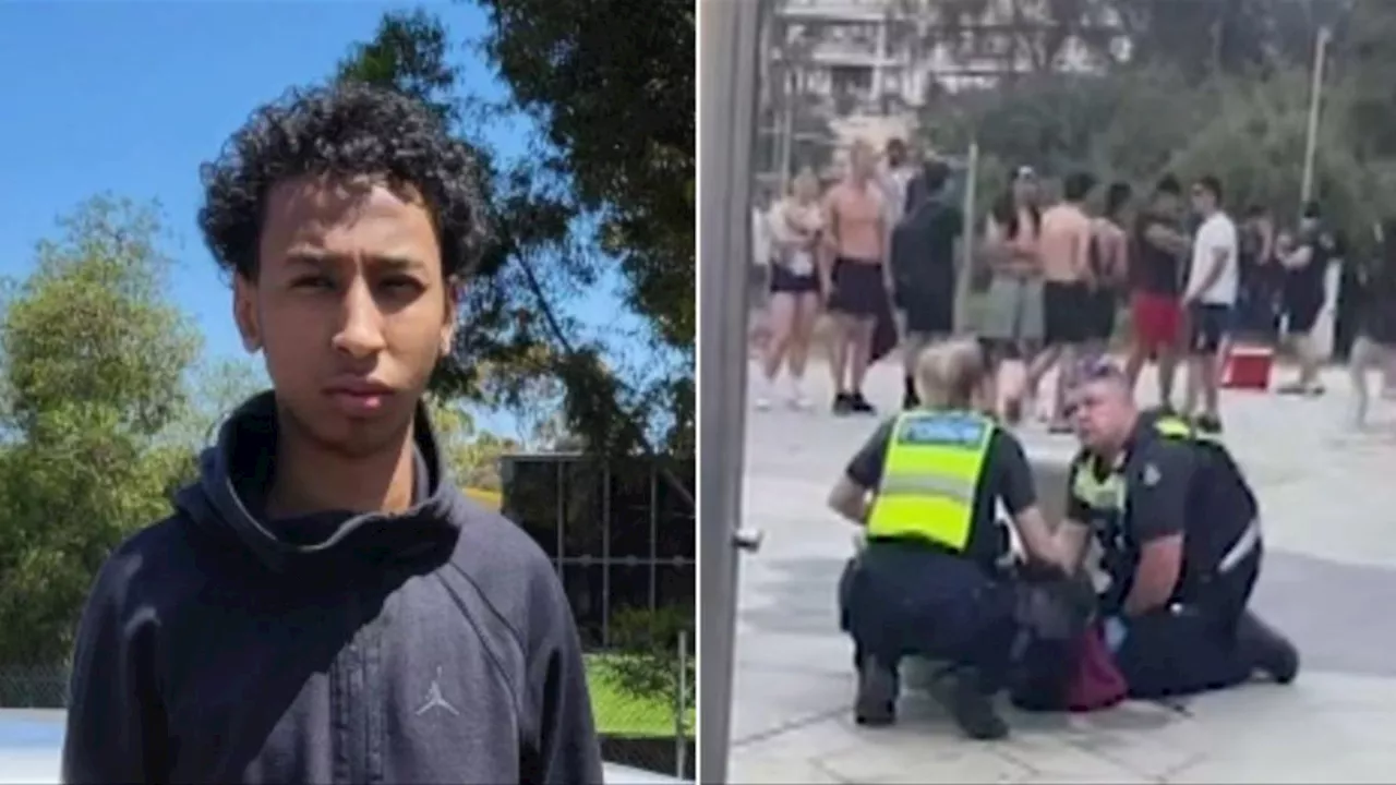 Teenager sentenced to four years in youth detention over fatal stabbing of 18-year-old at St Kilda Beach in Melbourne