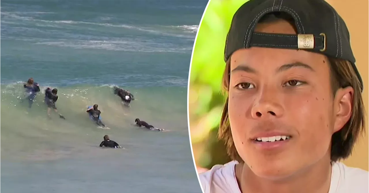 Teen surfer itching to get back in water as soon as possible after surviving shark attack